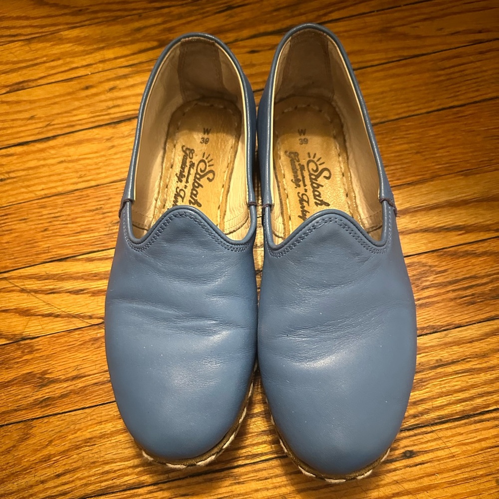 Sabah leather slip on shoes